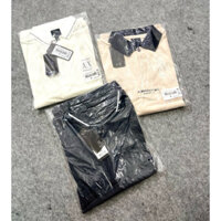 [50-90kg]Áo thun nam trơn có cổ-Áo thun polo nam phom suông rộng-Áo thun cổ nam phom to