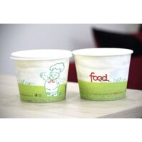 50 bát giấy 32oz ~ 950ml đựng canh  cơm  ly giấy đựng kem có nắp sốt 1 lit có nắp LB12- Paper cup Hộp giấy 1000ml