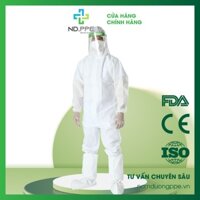 50 Bộ trang phục phòng, chống dịch 4 món dùng 1 lần cấp độ 4/Disposable Coverall  level 4/Chất liệu SFS 65g/May siêu âm