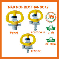 [50 CÁI] Béc tưới cây THÂN XOAY có bọc inox FE903, FE903Đ8-10, FE903Z, lưu lượng 150-200 lít/giờ, tưới xoay 360 độ