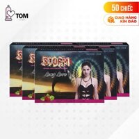 50 cái Bộ 5 hộp bao cao su Storm hương dâu  Hộp 10 cái