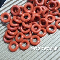 (50 cái) Gioăng Silicon 6*13*3.5mm, đường kính trong 6mm, đường kính ngoài 13mm, dày 3.5mm