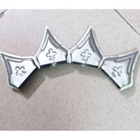 50 cái Nắp chụp 25x50 inox 304 bịt đầu sắt hộp cửa cổng sắt, chông rào, hàng rào ống sắt hộp)