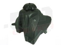 50 Caliber Racing Replacement Gas Tank for Honda CRF50, XR50 and Chinese Pit Bikes 50cc 100cc 125cc - Black Plastic with Cap and Petcock Valve Incl...