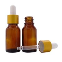 50 Chai thủy tinh chiết serum nắp bóp VÀNG 5ml, 10ml trong và nâu