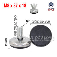 50 Chân Tăng Chỉnh Bàn Ghế Lắc Léo 8 x 37 x 18 mm