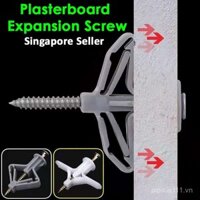 50 chiếc vít mở rộng, neo drywall, ốc vít, tấm thạch cao, trần giả, lắp đặt tường rỗng bằng gỗ