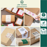 [50 COMBO BAO BÌ TỔNG HỢP- 6 LOẠI] Hộp carton, tem niêm phong, card cảm ơn, ...- Giải pháp bao bì-Lâm Thương - CB01