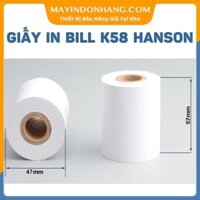 50 cuộn giấy in bill K58 Hanson