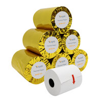 50 cuộn Giấy in nhiệt Giấy in bill VAYO Khổ 80 x 80 mm - định lượng 65gsm - In rõ nét - Lõi siêu nhỏ - Hàng chính hãng