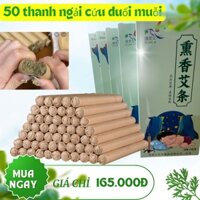 50 Điếu Nhang Ngải Cứu đuổi muỗi, an toàn chống muỗi cho bé, xông nhà thơm phòng