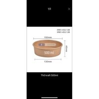 50 hộp giấy đựng bánh 750ml