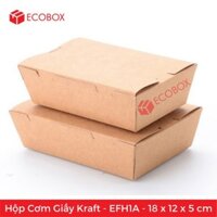 50 Hộp giấy đựng đồ ăn - EFH1A - 18x12x5 cm