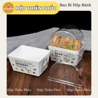 50 Hộp giấy nắp bầu đựng bánh rondo - đựng bánh su kem - bánh que - bánh ngọt các loại