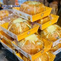 50 Hộp Giấy Vuông Đựng Bánh Mì Ngọt Hoặc Đồ Ăn (E1413 Hình Gấu)