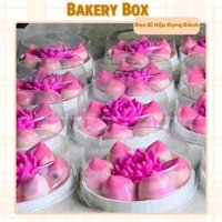 50 Hộp H25 Bằng Đế Trắng Đựng Bánh Thỏi Vàng, Crepe Sầu Riêng, Bánh Đào Tiên