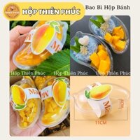 50 Hộp hình xoài XY588 - Hộp xoài đựng mousse xoài - các loại bánh lạnh panna cotta -  red velvet -đựng xôi xoài