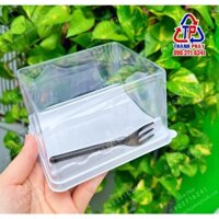 50 Hộp HT-321 đựng bánh cuộn có kèm nĩa nhựa