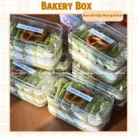 50 Hộp Mica Chữ Nhật Đựng Bánh Lạnh, Tiramisu, Mousse (LC-1270)