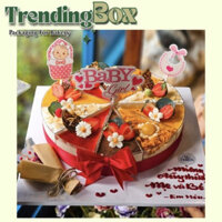 50 Hộp Mica Tam Giác LC-48 Đế Đen Đựng Bánh Kem Mix, Panna Cotta