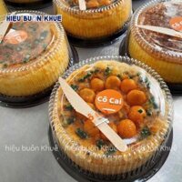 50 Hộp Nhựa Tròn Đựng Bánh Bao Đào Tiên, Bánh Kem, Bánh Sinh Nhât, Bánh Bông Lan, Bánh Lạnh [A024]