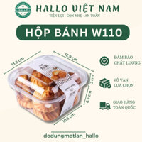 50 Hộp nhựa W110 đựng bánh mousse, bánh lạnh, tiramisu, bánh phô mai cháy, bánh các loại 650ml