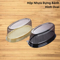 50 hộp oval đế trắng nắp trong HH12 và F70 đựng bánh bông lan, bánh cuộn, hộp bánh gato plan