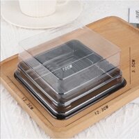 50 HỘP trung thu NHỰA VUÔNG ĐẾ ĐEN 250GR XY12-12