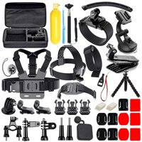 50 in 1 Action Camera Accessories Kit for GoPro Hero 2018 GoPro Hero6 5 4 3 Carrying Case/Chest Strap/Octopus Tripod