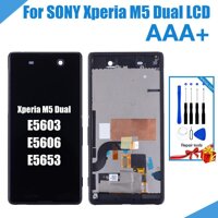 5.0 inch CHÍNH HÃNG IPS Màn Hình Cho SONY Xperia M5 Dual E5603 E5606 E5653 Màn Hình Cảm Ứng LCD Có Khung