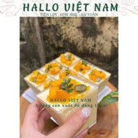 50 Ly 7065 có nắp đựng bánh mousse - Ly vuông có nắp đựng tiramisu, bánh kem