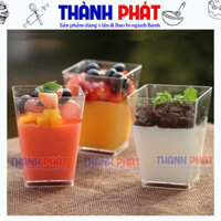 50 Ly LC-24 đựng panna cotta 150ml- Ly kèm nắp đựng bánh lạnh cho tiệc tea break