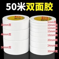 50 m băng hai mặt mỏng các mô hình mạnh mẽ mà không để lại dấu vết của độ nhớt cao mờ mỏng rách vật tư văn phòng cố định mạnh mẽ dính keo nóng làm tan chảy băng keo trên cả hai mặt của miếng bọt biển băng thông kinh doanh bán buôn