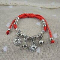 50 mẫu Lắc chân vòng chỉ đỏ vintage may mắn - CD70.35 âm dương