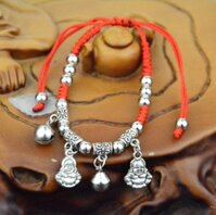 50 mẫu Lắc chân vòng chỉ đỏ vintage may mắn - CD70.19  Di lặc