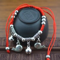 50 mẫu Lắc chân vòng chỉ đỏ vintage may mắn - CD70.45 cá