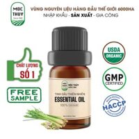 50 MẪU THỬ Tinh Dầu Thiên Nhiên Nguyên Chất Mộc Thủy - Essential Oil - Khử Mùi Xông Thơm Phòng, Thư Giãn - Đạt chuẩn chất lượng kiểm định - Sả Chanh