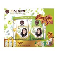 50 Megumi Combo Dầu Gội Và Xả 50 Megumi Hair Fall Control Ngăn Rụng Tóc 400ml X 2 Chai Tặng Túi Du Lịch