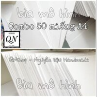 50 miếng bìa Fomex A4 dày 5mm, 3mm, 2mm. Nguyên liệu làm mô hình, nguyên liệu Handmade