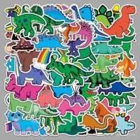 50 miếng dán hành lý DIY sáng tạo, không vi phạm bản quyền, hình khủng long nhỏ, graffiti cá tính, PVC, dán ván trượt, dán guitar