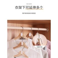 [50 Miếng] Móc Kết Nối Hanger Xếp Chồng Được, Khóa Liên Kết Quần Áo, Tổ Chức Tủ Quần Áo Tiết Kiệm Không Gian
