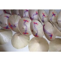 50 nón lá Huế trắng người lớn, 41cm, hai lớp dày đẹp giá tốt