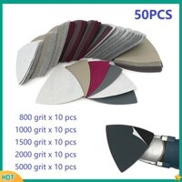 50 Tấm chà nhám khô ướt 90mm Giấy nhám tam giác 800 1000 1500 5000 Grit