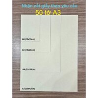 (50 tờ A3) 50 Tấm Carton Bồi Cứng 3 Lớp Dày 2mm Làm Bìa Sổ, Scrapbook, Đồ Handmade…