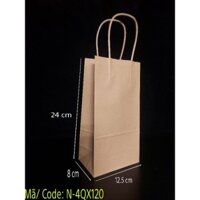 50 túi giấy kraft giá rẻ, giấy dày 120gsm