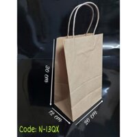 50 túi giấy kraft màu nâu (30x12x20cm)