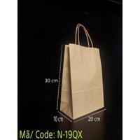 50 túi giấy kraft quai xách