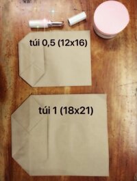 50 Túi giấy xi măng 0.5kg (12x16cm) chất lượng cao
