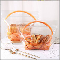 50 Túi zip hình giỏ xách đựng bánh mì hoa cúc - bánh kẹo mứt tết - bánh ngọt sừng trâu - túi đựng trái cây