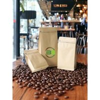 50 Túi zipper 8 cạnh Kraft có van 1 chiều chuyên đựng cà phê BaBiCa.